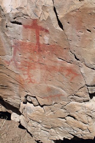 象形文字，南福克，岩画，绘画，美洲原住民，壁画，美国人，原住民