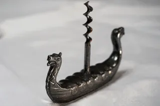 开瓶器、古董、旧、葡萄酒、金属、维京、开瓶器、动物