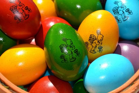 复活节，复活节彩蛋，彩蛋，彩色，彩色，春天，复活节巢