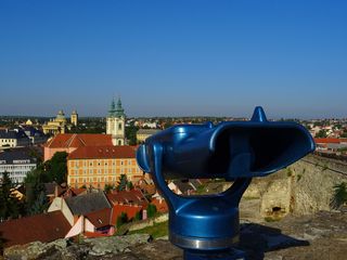 城市、景观、建筑、树木、建筑、城市景观、投币式望远镜、日光