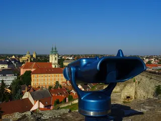 城市、景观、建筑、树木、建筑、城市景观、投币式望远镜、日光