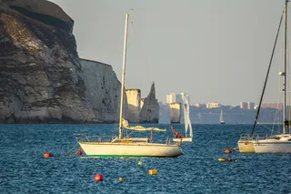斯瓦纳吉湾、多塞特、海洋、船舶、航海船舶、运输、水、海