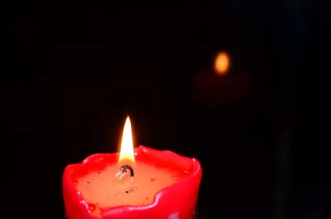 蜡烛,燃烧,红烛,阴影,黑色,反射,特写,热点 蜡烛,燃烧,红烛,阴影,黑色,反射,特写,热点