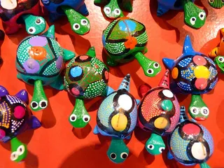 乌龟，五颜六色，南瓜，摇摆乌龟，多色，选择，变化，大组对象