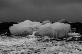 气候、冰山、融化、解冻、黑白、海洋、海洋、冰