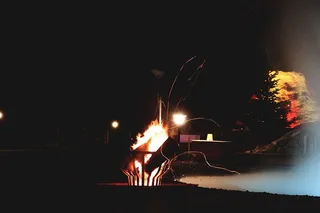 bad blumau，奥地利，rogner bad blumau，rogner，vulkania，火，光，夜