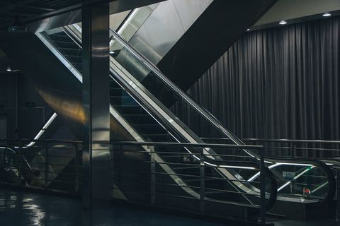 中国，上海城市规划展览中心，设计，灯光，自动扶梯，现代，上海，室内