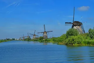 mills，kinderdijk，荷兰，boezemafwatering，ditch，drainage，unesco heritage，荷兰