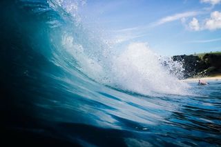 海浪，树木照片，蓝色，海洋，波浪，海洋，水，自然