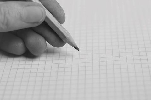 手、笔、画、画、写、纸、叶子、创意