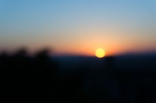 意大利, tivoli, 罗马, 日落, 太阳, 黄色, 散景, 天空