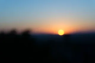 意大利, tivoli, 罗马, 日落, 太阳, 黄色, 散景, 天空