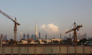 迪拜, 哈利法塔, 建设, 体系结构, 建筑外观, 建筑结构, 天空, 行业