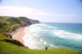 南非，咖啡湾，东开普省，草，土地，水，景色，夏季