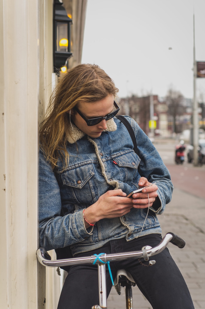 阿姆斯特丹, 荷兰, Binnenstad, 街, 太阳镜, iphone, 苹果, 旅行