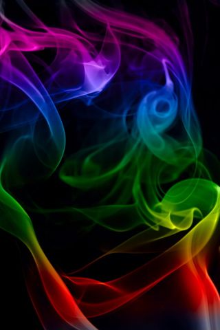 抽象，背景，黑色，燃烧，彩色，有色，隔离，烟雾