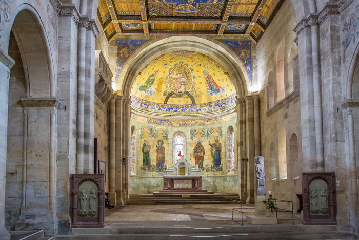 johanniskirche，swabian gmünd，罗马式，hohenstaufen之家，rhaeto romanic，教堂，罗马式教堂，历史
