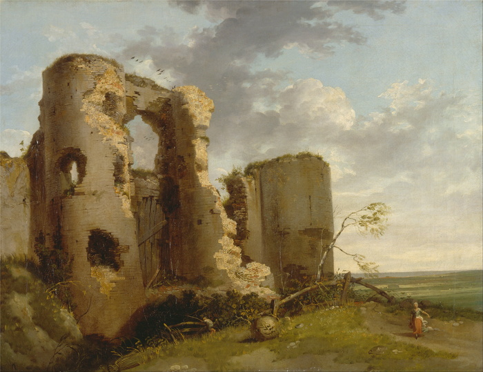 约翰·莫蒂默，艺术，绘画，画布油画，风景，天空，云，建筑