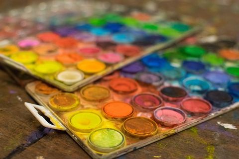 特写, 照片, 绘画托盘, 油漆, 艺术, 颜色, 多彩, 纹理