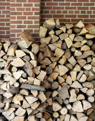 火，俄亥俄州，carillon酿酒公司，纹理，叠木，红砖，砖，木垛