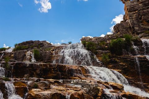 河流、自然、水、户外、瀑布、巴西、湖泊、悬崖