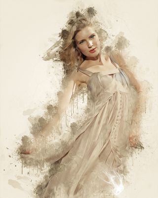 妇女, 米色, 无袖连衣裙, 幻想, 哥特, 哥特, 女人, 女性