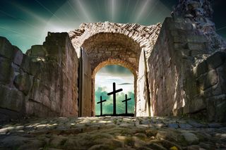 三、十字架、入口、球门、圆拱门、大门、古老、历史