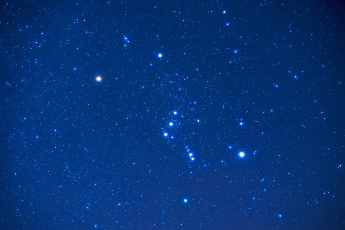 晴朗，天空，夜晚，显示，星星，猎户座，星星，星座