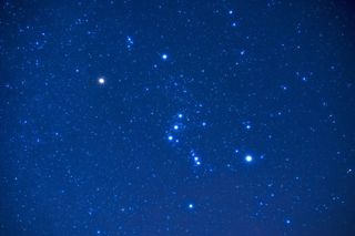 晴朗，天空，夜晚，显示，星星，猎户座，星星，星座