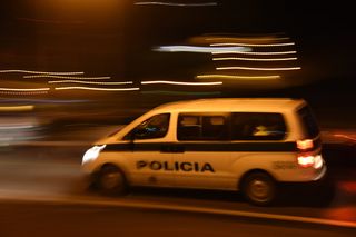 汽车、警察、扫描、卡车、运输方式、汽车、运输、运动