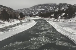 冰冻的河流，圣诞场景，冬天场景，场景，安静的地方，安静，禅宗，幸福