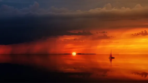太阳,日落,地平线,海,海洋,水,波浪,自然 太阳,日落,地平线,海,海洋,水,波浪,自然