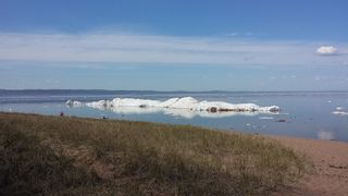 冰、明尼苏达州、苏必利尔、夏季、自然、冰冻、湖泊、海洋