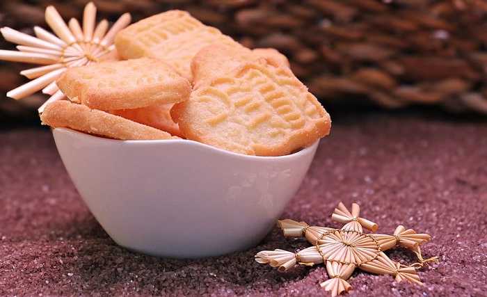 采购产品碗，饼干，顶部，栗色，纺织品，speculaas，糕点，圣诞饼干