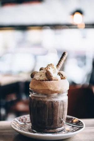 面包，食物，木头，光线，背景，模糊，早餐，巧克力