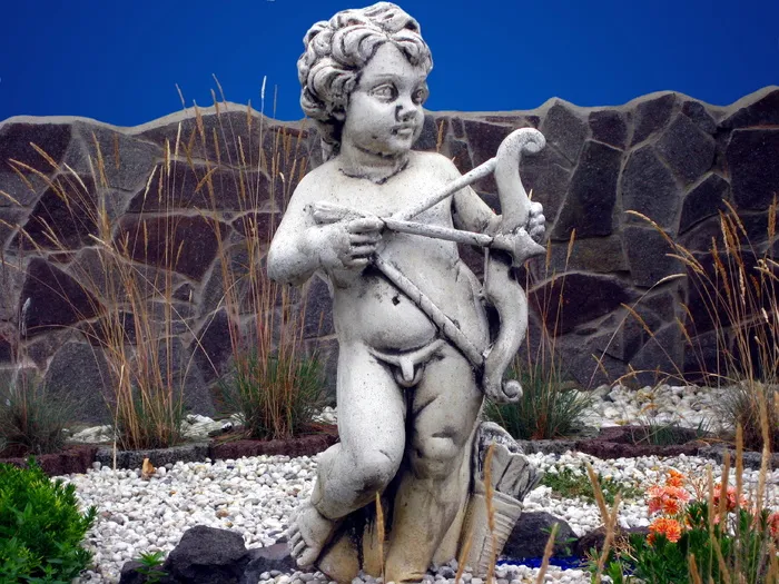 雕像，人物，石头，雕塑，人物，石像，箭头，拱门，前院