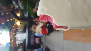 美国芝加哥，格兰维尔大道西1116号，外面，粉红色，休息室，露台，冰淇淋