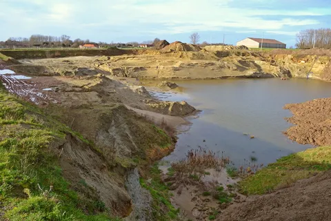 采砂,采砂场,采石场,池塘,景观,自然,水,天空 采砂,采砂场,采石场,池塘,景观,自然,水,天空