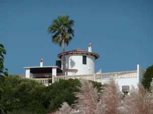 别墅，西班牙，梅诺卡，地中海，西班牙，建筑，村庄，天空