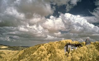 奥地利，gemeinde Vichstein，超彩色，多云，红外，城堡，晴朗，590nm