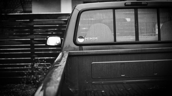 福特、皮卡、黑白、运输、卡车、汽车、车辆、运输方式