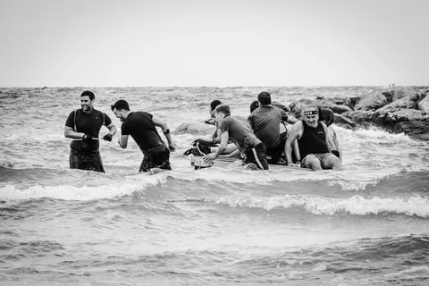 团队、同伴、木筏、冒险、事件、团队合作、合作、多里安海岸挑战赛