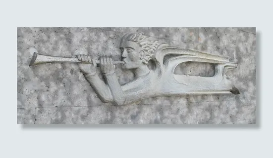 浮雕、天使、长号、号角、飞翔、复活、飞翔、象征 浮雕、天使、长号、号角、飞翔、复活、飞翔、象征