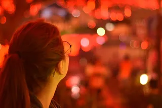 菲律宾，卡加扬德奥罗市，东方米萨米斯，眼镜，女孩，模糊，波基，橙色