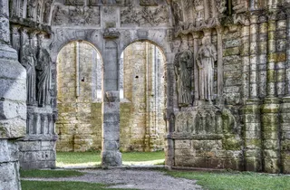 教堂，皮埃尔，雕塑，旧，门，开口，前，建筑