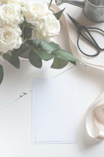 白玫瑰花束、图片、相框、画布、卡片、纸张、空白、花朵