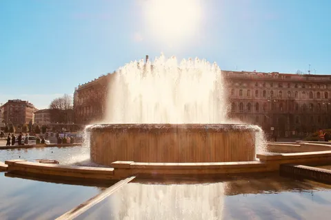 水、人、人、喷泉、架子、议会、照明、球体