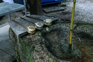 日本、福冈、神社、宗教、传统、亚洲、水、文化