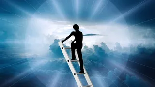 人，攀登，*墙纸，头，成功，超越，云，天空