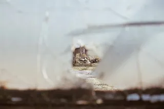 罗马尼亚，bucurești，faur poarta 4，桌面，破碎，视图，废墟，玻璃